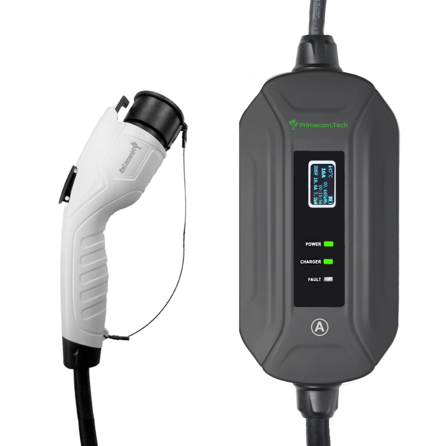 Primecom 24 Amp Level 2 EV Charger Amperage Adjustable: 10A - 16A - 24A Only In ElectoGb