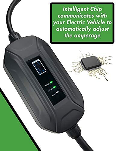 Primecom 32 Amp Level 2 Electric Vehicle (EV) Charger Amperage Adjustable Only In ElectoGb