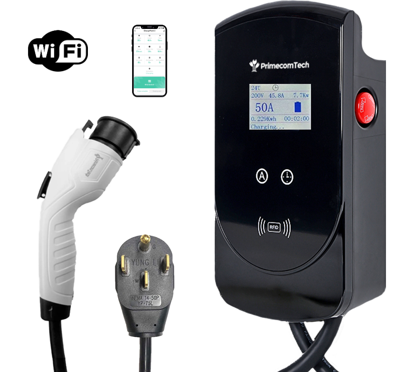 Primecom 50 Amp Level 2 Adjustable EV Charger Only In ElectoGb