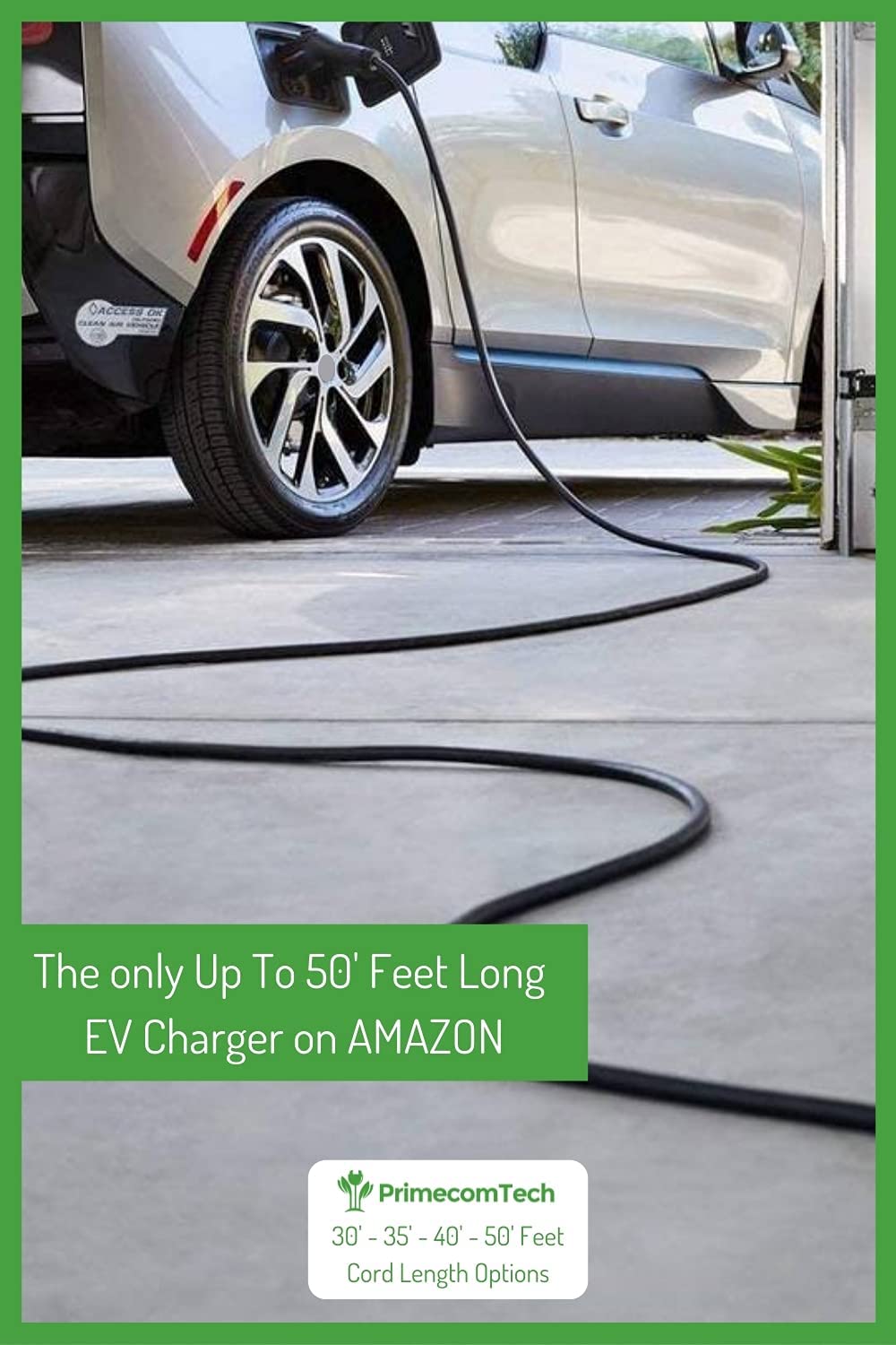 Primecom 40 & 48 Amp Level 2 EV Charger 220 Volt | 30 - 40 - 50 Feet Only In ElectoGb