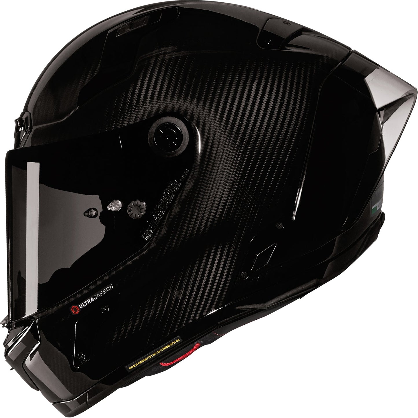 Nolan X-804 RS Ultra Carbon Puro Motorcycle Helmet - Black Carbon Silver Only In ElectoGb