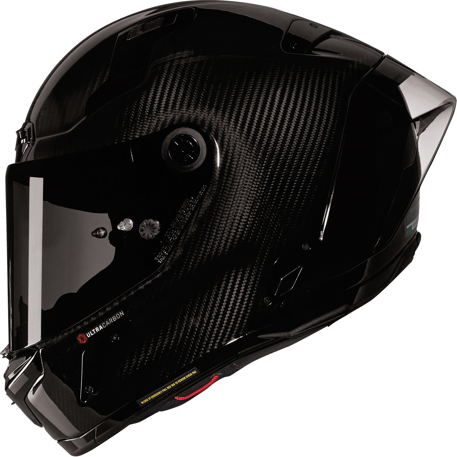 Nolan X-804 RS Ultra Carbon Puro Motorcycle Helmet - Black Carbon Silver Only In ElectoGb