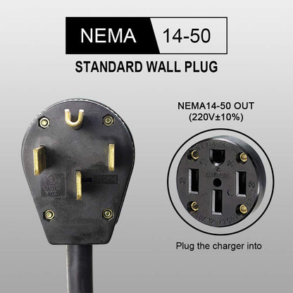 Primecom 32 & 40 Amp Level 2 EV Charger | 220 Volt | 25 & 30 Feet Length Only In ElectoGb