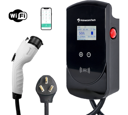 Primecom 50 Amp Level 2 Adjustable EV Charger Only In ElectoGb