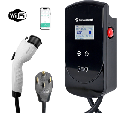Primecom 50 Amp Level 2 Adjustable EV Charger Only In ElectoGb