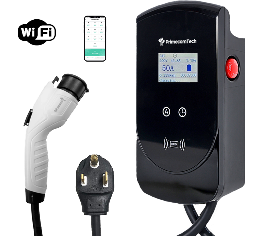 Primecom 50 Amp Level 2 Adjustable EV Charger Only In ElectoGb