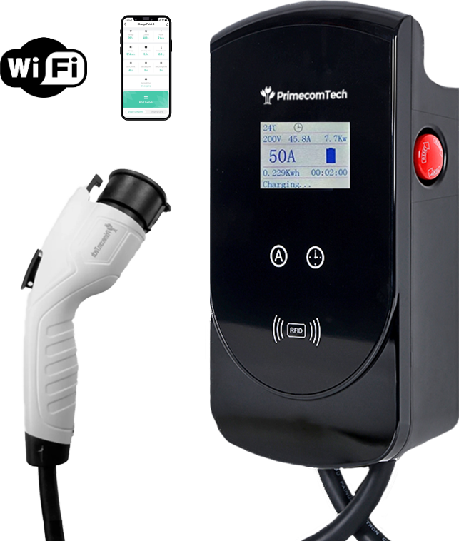Primecom 50 Amp Level 2 Adjustable EV Charger Only In ElectoGb