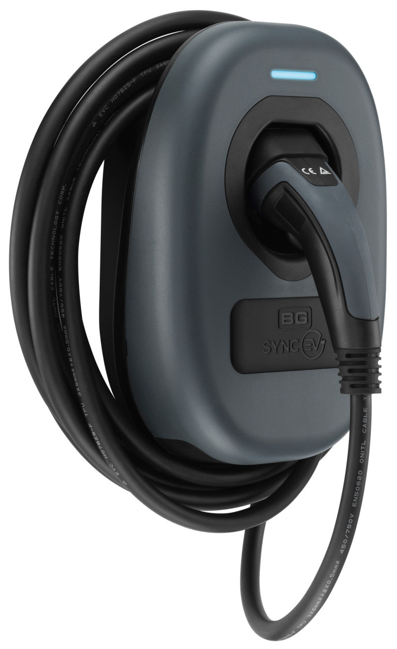 BG SyncEV EVWC2T7G EV Tethered Charger 7.5M Cable w/ Wifi Only In ElectoGb