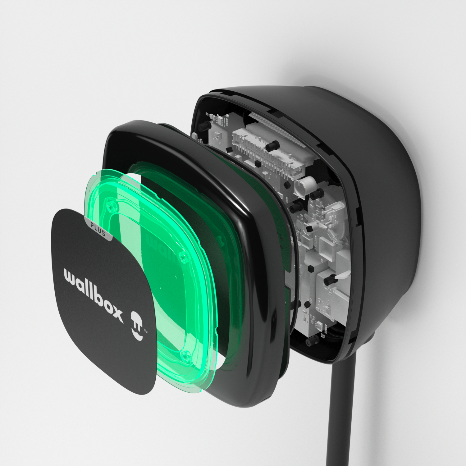 Wallbox Pulsar Max 7kw EV Charge Point, Tethered Charger - Type 2 Only In ElectoGb
