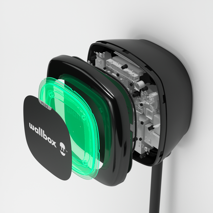 Wallbox Pulsar Max 7kw EV Charge Point, Tethered Charger - Type 2 Only In ElectoGb