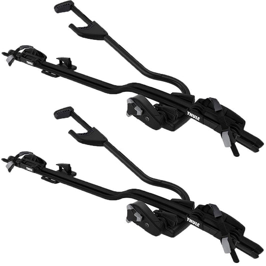 THULE ProRide 598 Black Roof-Mounted Upright Bike Carriers x 2 Only In ElectoGb