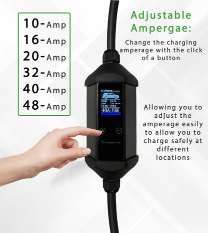 Primecom 40 & 48 Amp Level 2 EV Charger 220 Volt | 30 - 40 - 50 Feet Only In ElectoGb