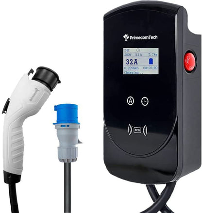 Primecom 32 & 40 Amp Level 2 EV Charger | 220 Volt | 25 & 30 Feet Length Only In ElectoGb
