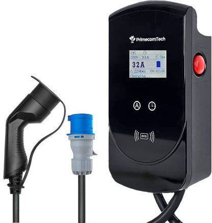 Primecom 32 & 40 Amp Level 2 EV Charger | 220 Volt | 25 & 30 Feet Length Only In ElectoGb